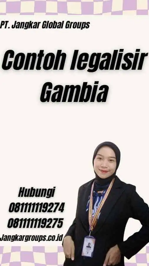 Contoh legalisir Gambia