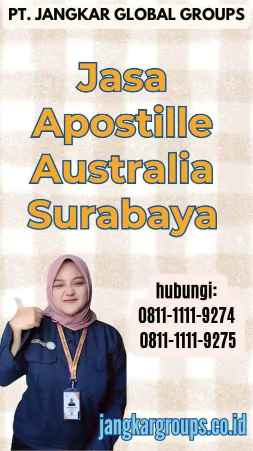 Jasa Apostille Australia Surabaya