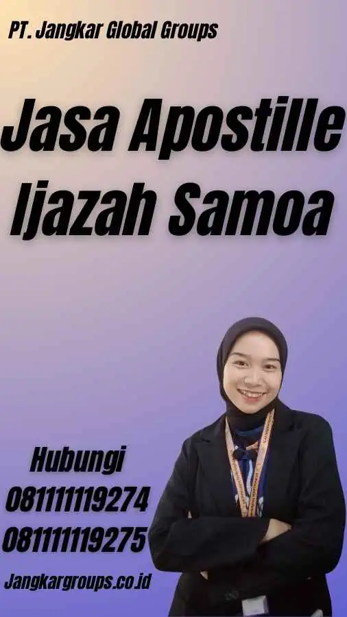 Jasa Apostille Ijazah Samoa