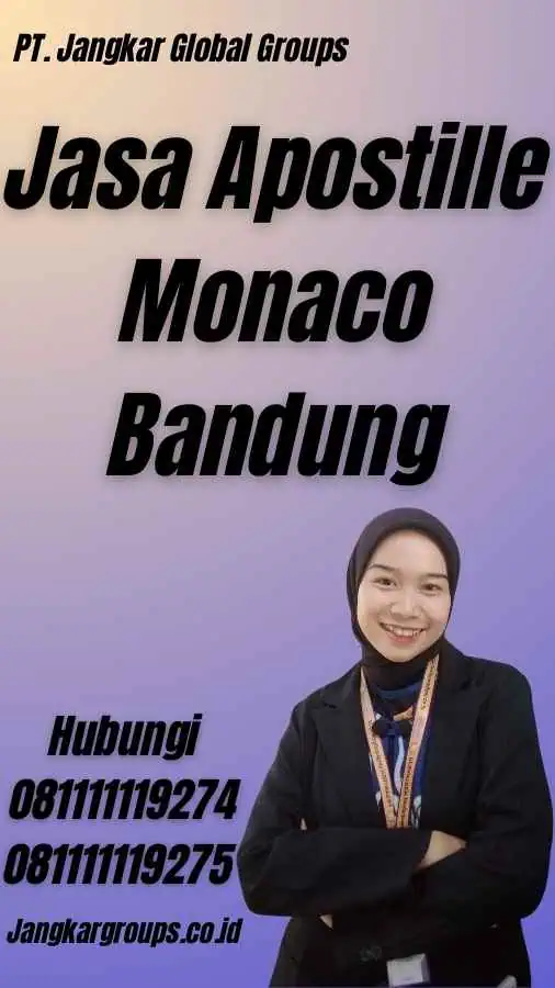 Jasa Apostille Monaco Bandung