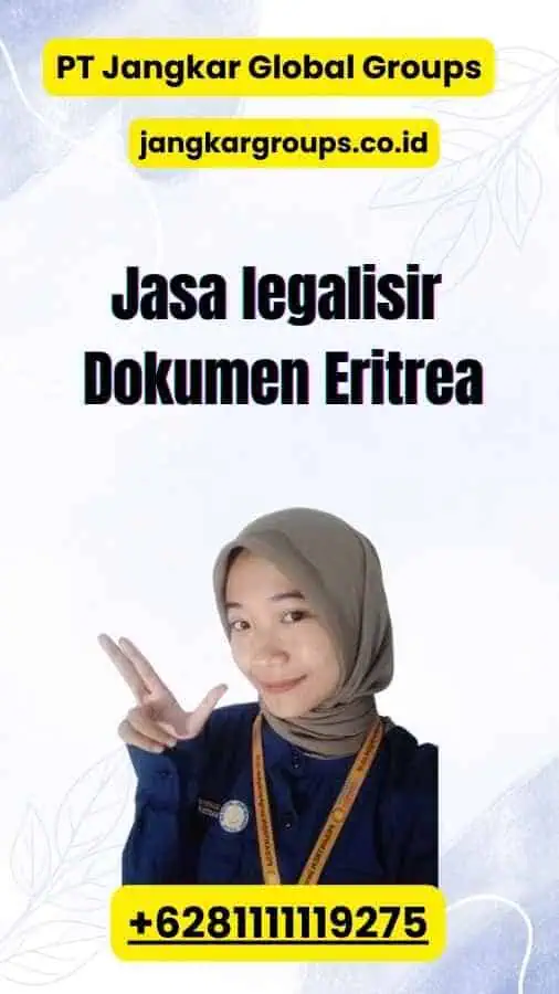 Jasa legalisir Dokumen Eritrea