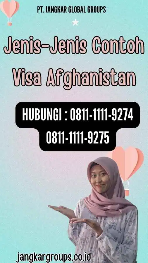 Jenis-Jenis Contoh Visa Afghanistan