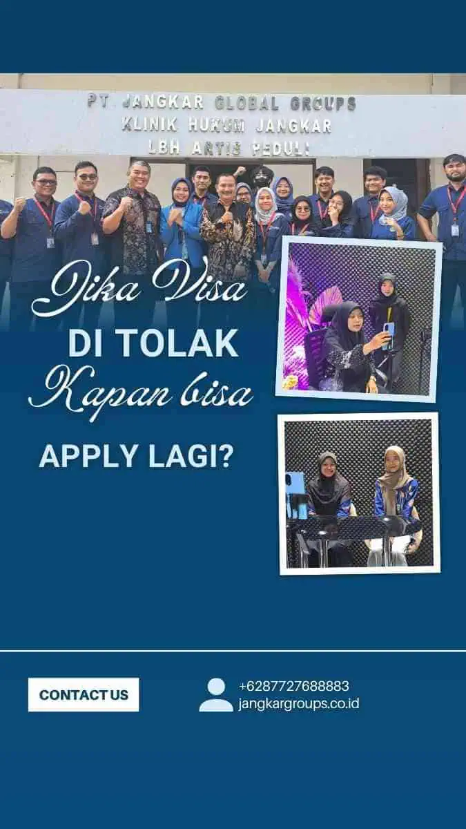 Jika visa ditolak kapan bisa apply lagi? Langkah Selanjutnya?