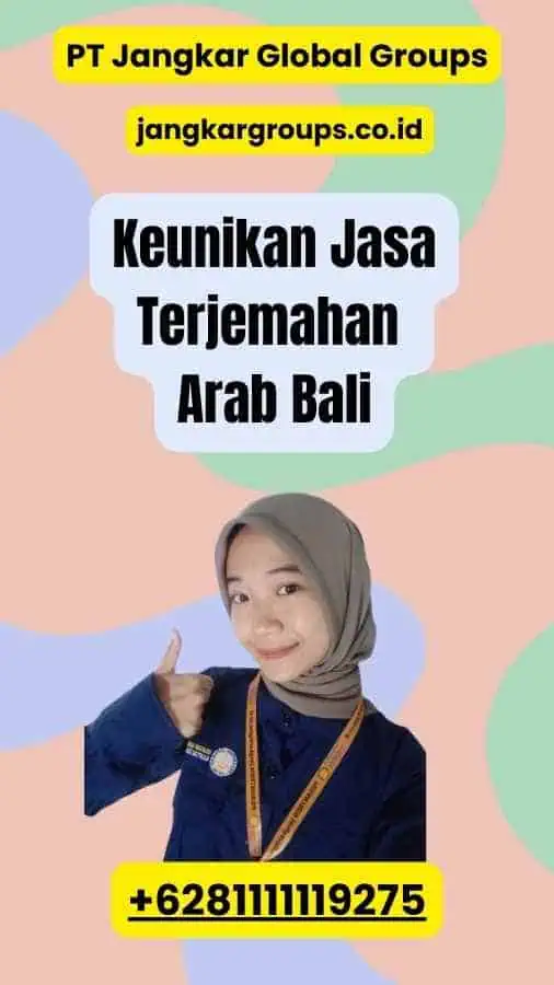 Keunikan Jasa Terjemahan Arab Bali