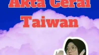 Legalisir Akta Cerai Taiwan