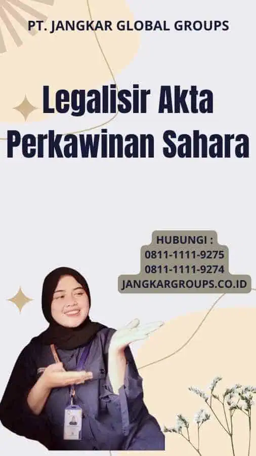 Legalisir Akta Perkawinan Sahara