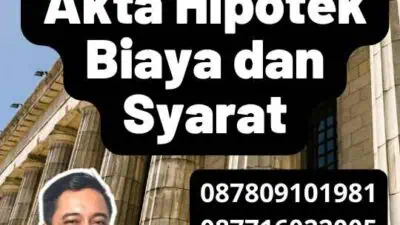 Legalisir Pengadilan Akta Hipotek Biaya dan Syarat