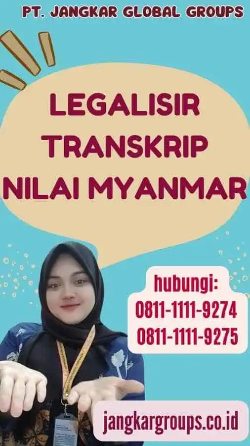 Legalisir Transkrip Nilai Myanmar