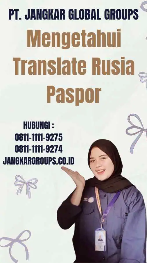 Mengetahui Translate Rusia Paspor