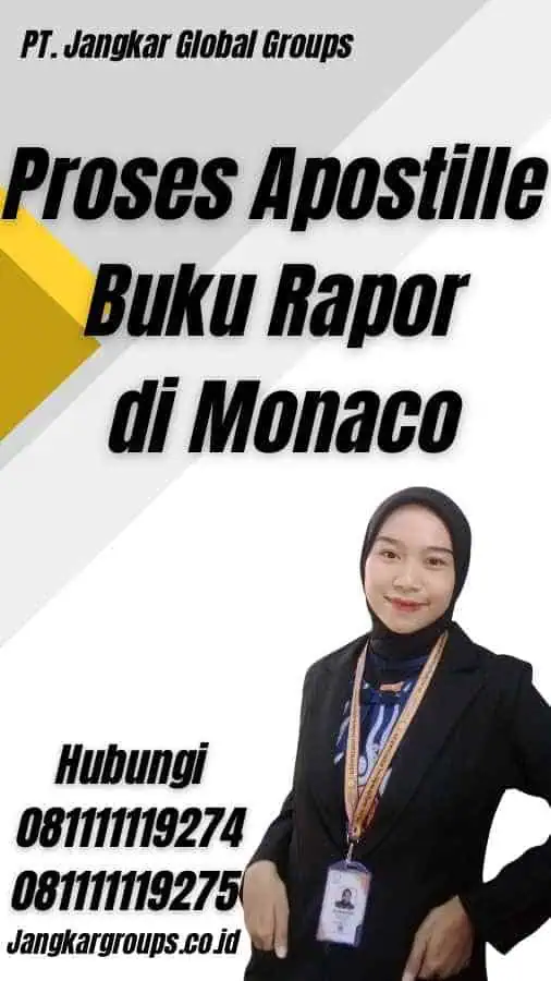 Proses Apostille Buku Rapor di Monaco