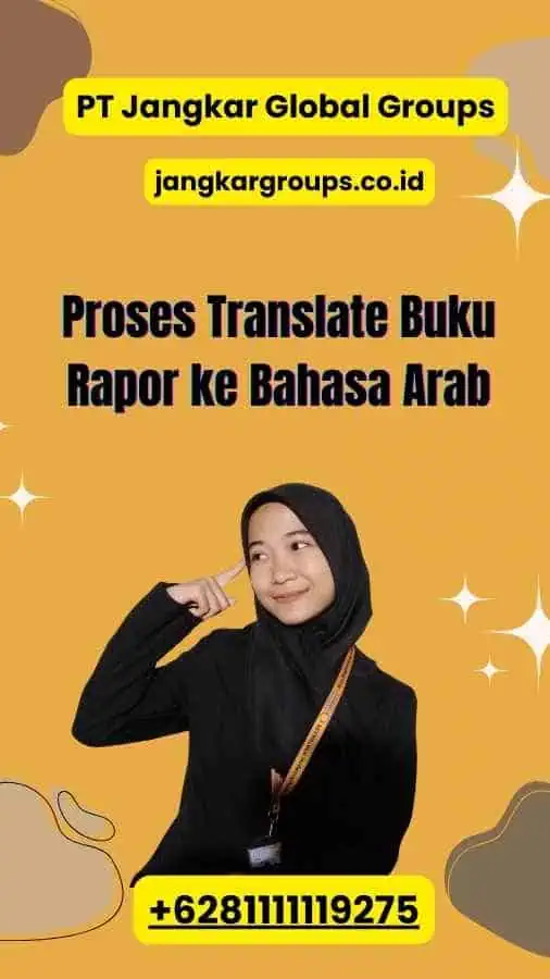 Proses Translate Buku Rapor ke Bahasa Arab