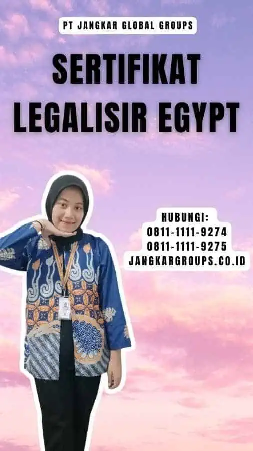 Sertifikat Legalisir Egypt