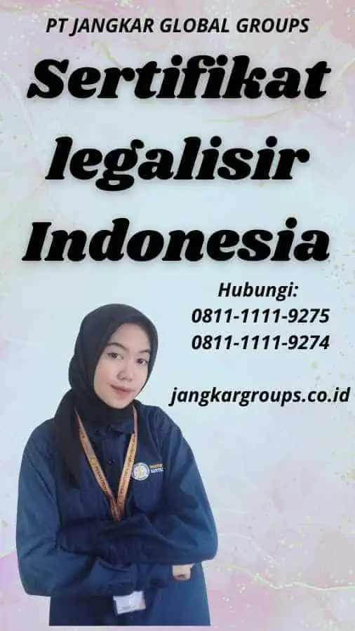 Sertifikat legalisir Indonesia