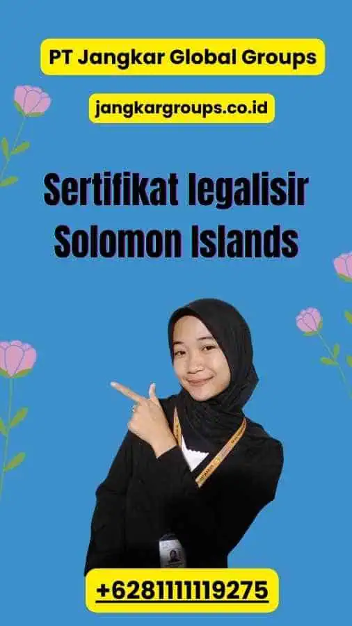 Sertifikat legalisir Solomon Islands