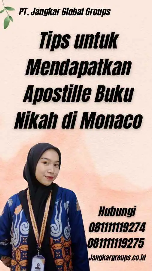 Tips untuk Mendapatkan Apostille Buku Nikah di Monaco