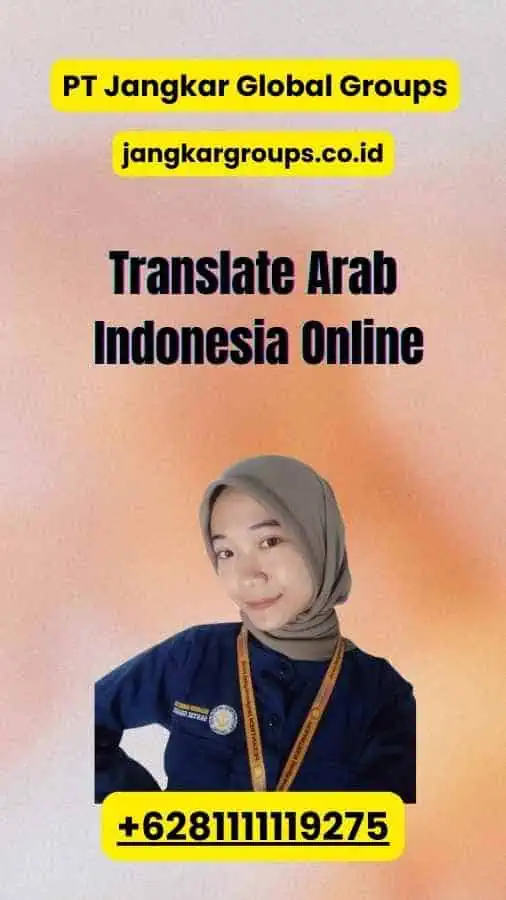 Translate Arab Indonesia Online