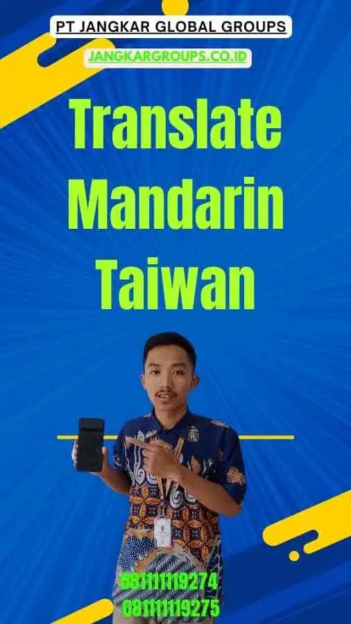 Translate Mandarin Taiwan