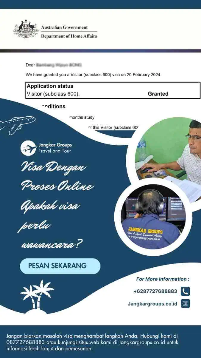 Visa Dengan Proses Online Apakah visa perlu wawancara?