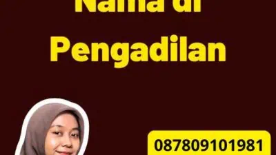 Alur Penetapan Nama di Pengadilan