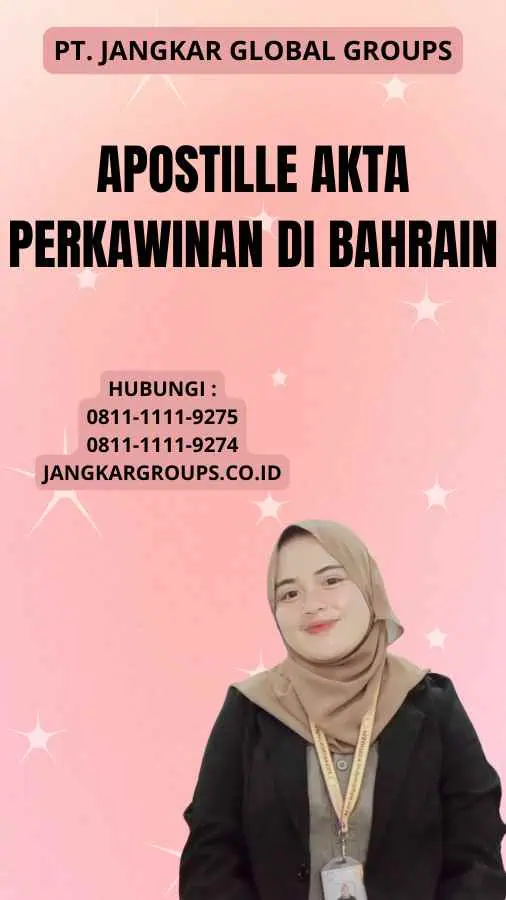 Apostille Akta Perkawinan di Bahrain