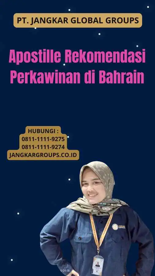 Apostille Rekomendasi Perkawinan di Bahrain