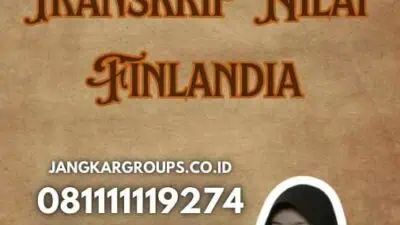 Apostille Transkrip Nilai Finlandia