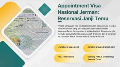 Appointment Visa Nasional Jerman: Reservasi Janji Temu