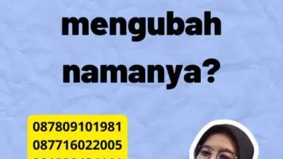 Berapa kali seseorang dapat mengubah namanya?