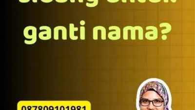 Berapa kali sidang untuk ganti nama?