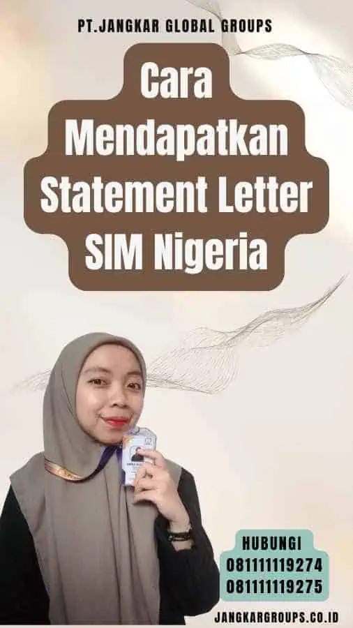 Cara Mendapatkan Statement Letter SIM Nigeria