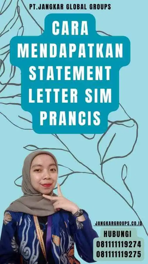 Cara Mendapatkan Statement Letter SIM Prancis