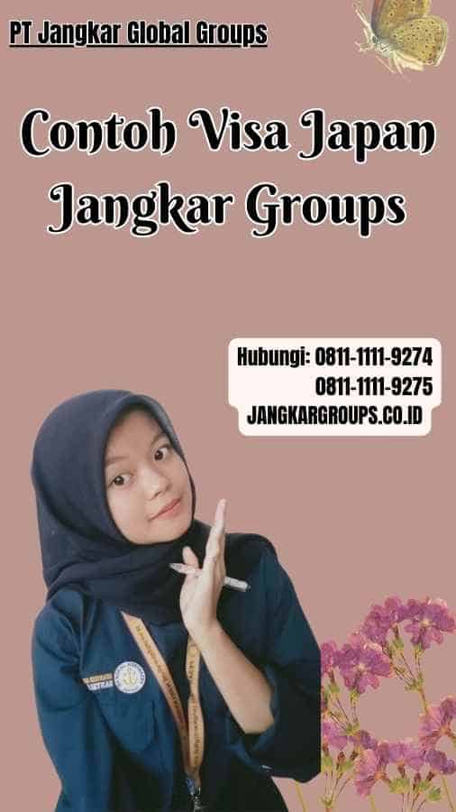 Contoh Visa Japan Jangkar Groups