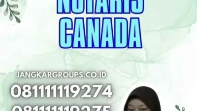 Jasa Apostille Notaris Canada