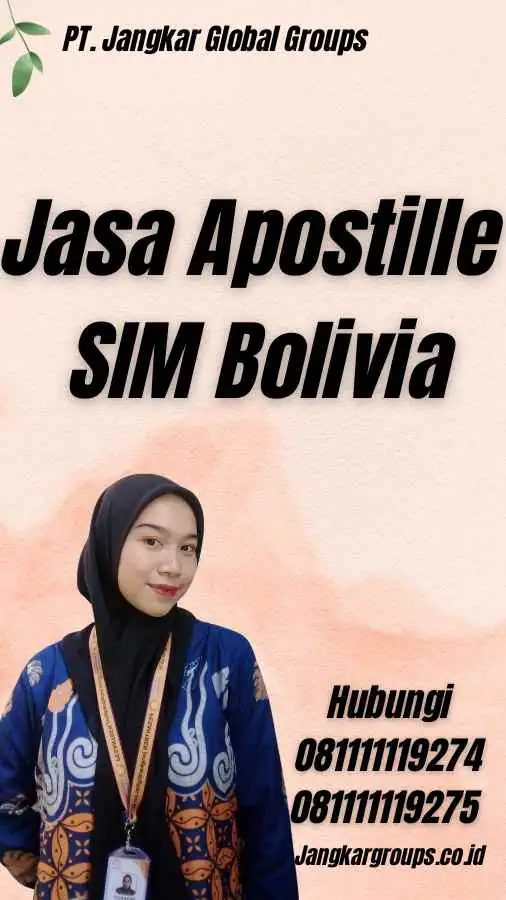 Jasa Apostille SIM Bolivia