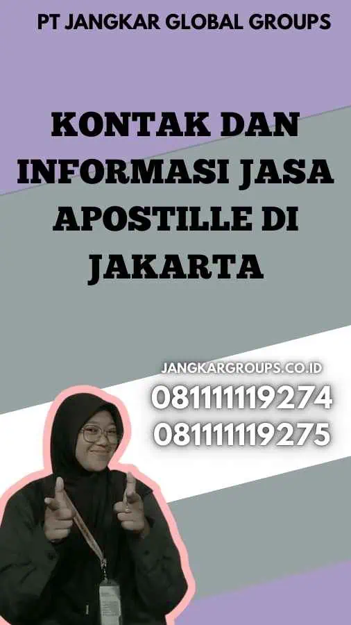 Kontak dan Informasi Jasa Apostille di Jakarta