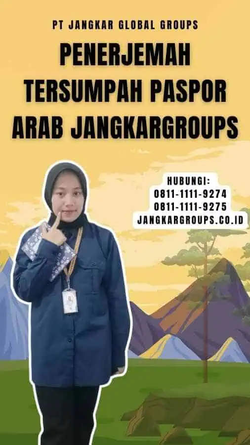 Penerjemah Tersumpah Paspor Arab Jangkargroups