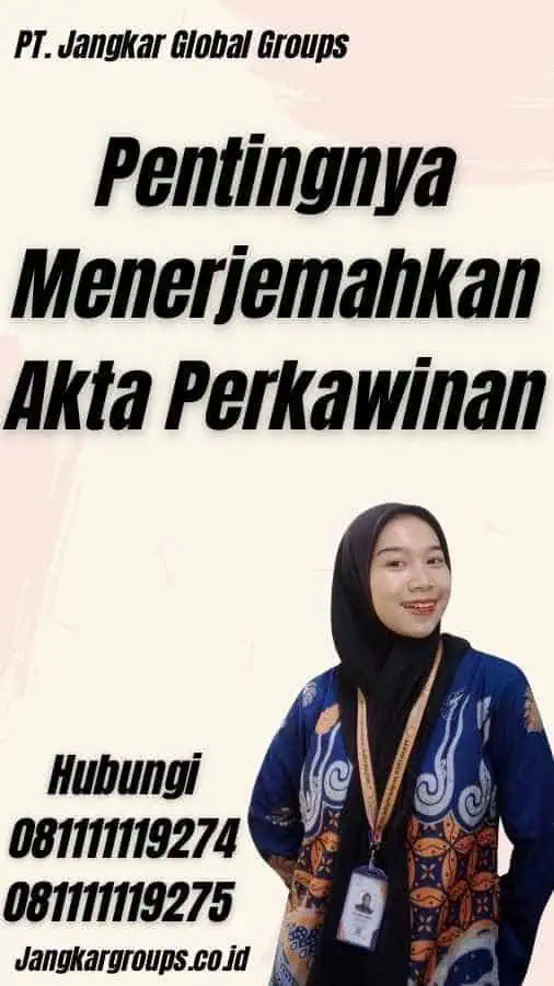 Pentingnya Menerjemahkan Akta Perkawinan