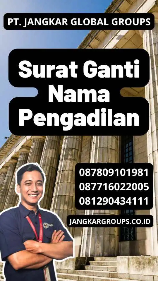 Surat Ganti Nama Pengadilan