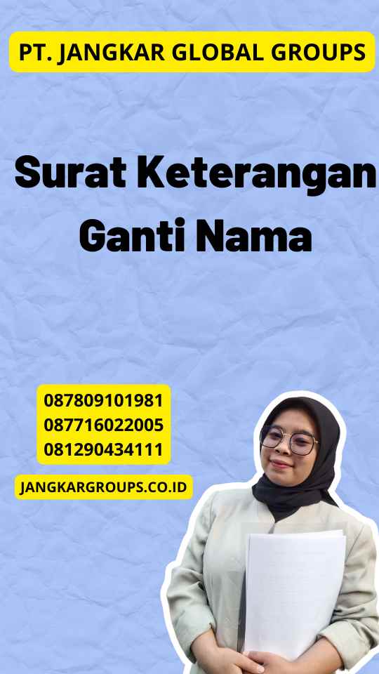 Surat Keterangan Ganti Nama