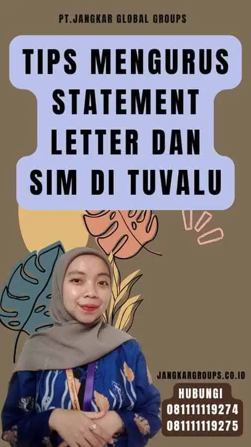 Tips Mengurus Statement Letter dan SIM di Tuvalu