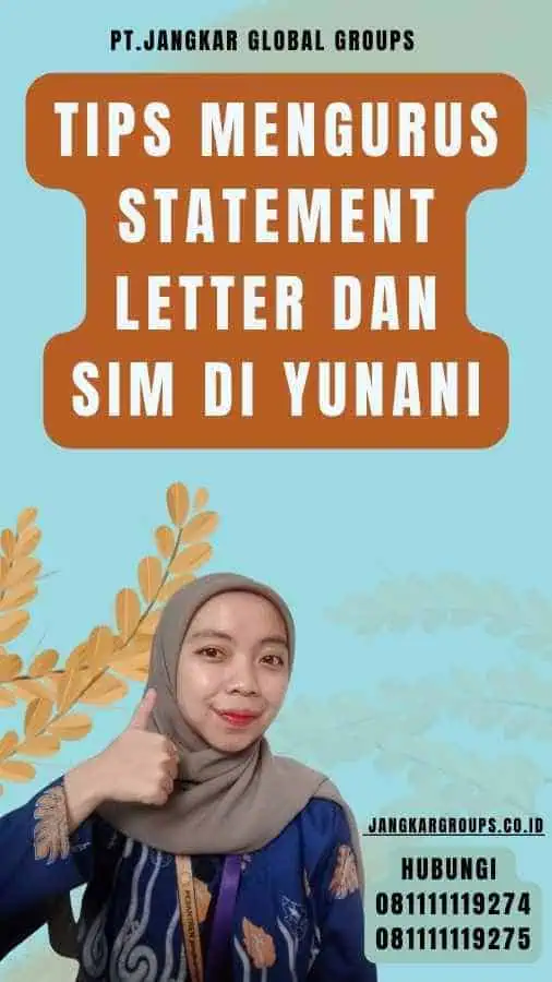 Tips Mengurus Statement Letter dan SIM di Yunani