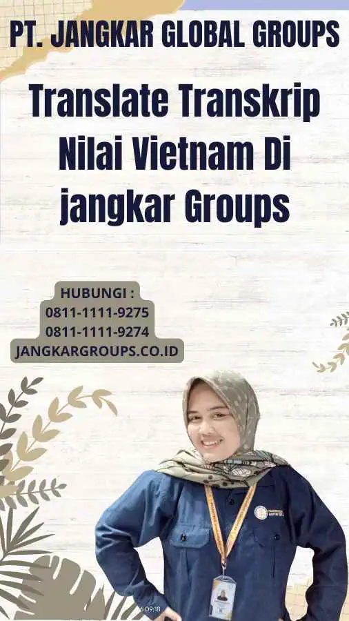 Translate Transkrip Nilai Vietnam Di jangkar Groups