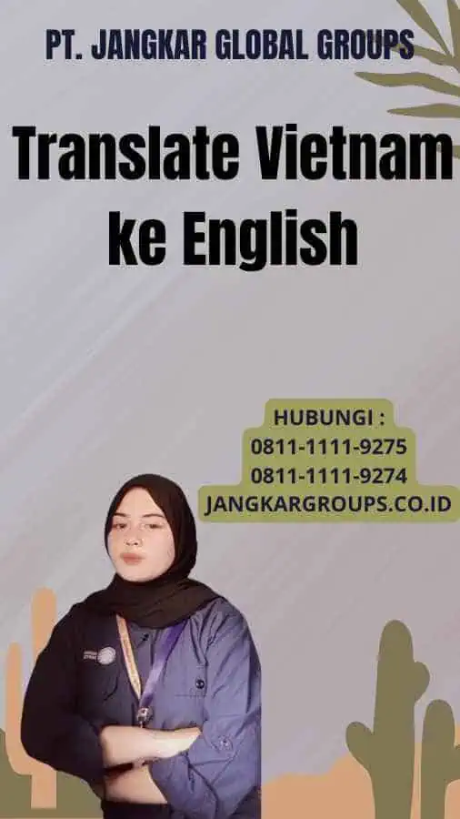 Translate Vietnam ke English