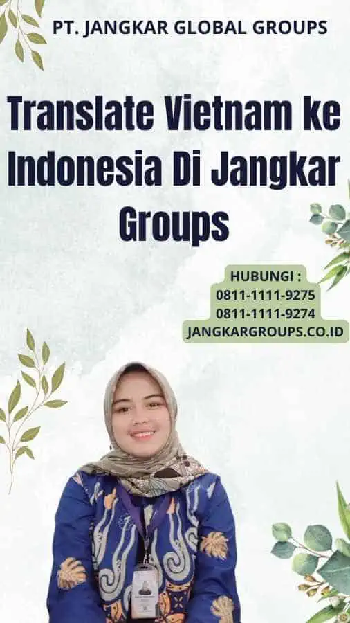 Translate Vietnam ke Indonesia Di Jangkar Groups