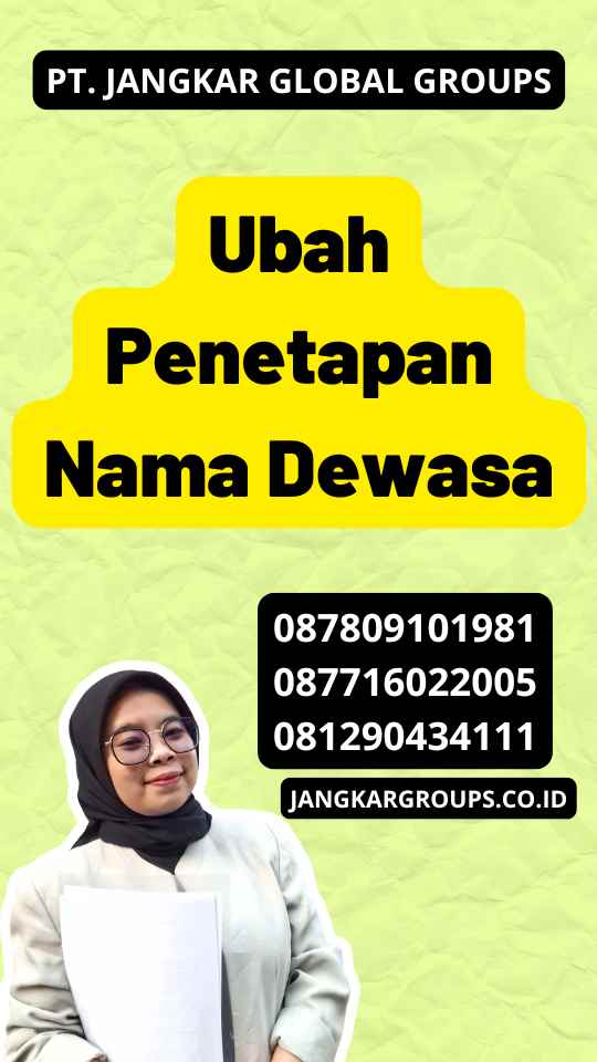 Ubah Penetapan Nama Dewasa