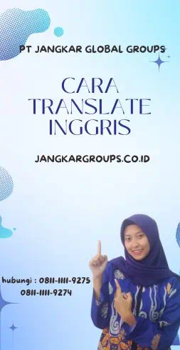 Cara Translate Inggris