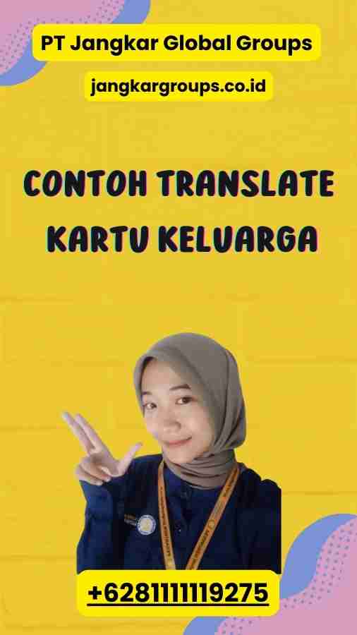 Contoh Translate Kartu Keluarga