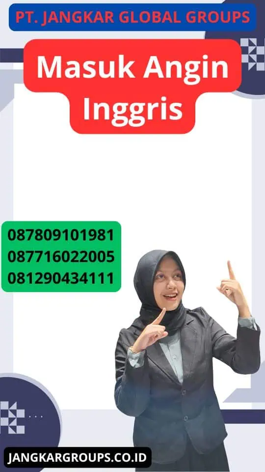 Masuk Angin Inggris