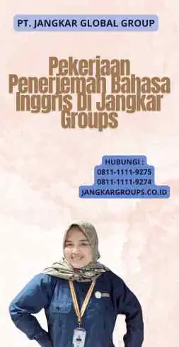 Pekerjaan Penerjemah Bahasa Inggris Di Jangkar Groups