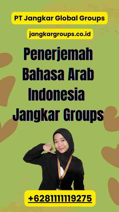 Penerjemah Bahasa Arab Indonesia Jangkar Groups